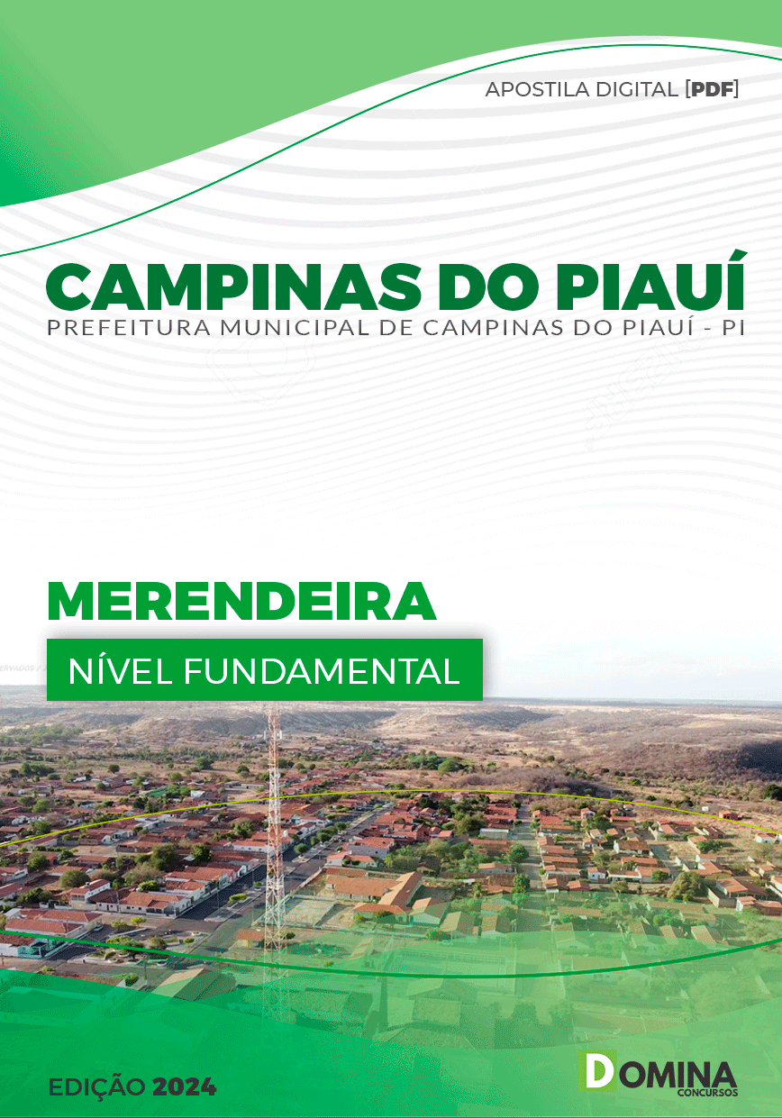 Apostila Pref Campinas do Piauí PI 2024 Merendeira