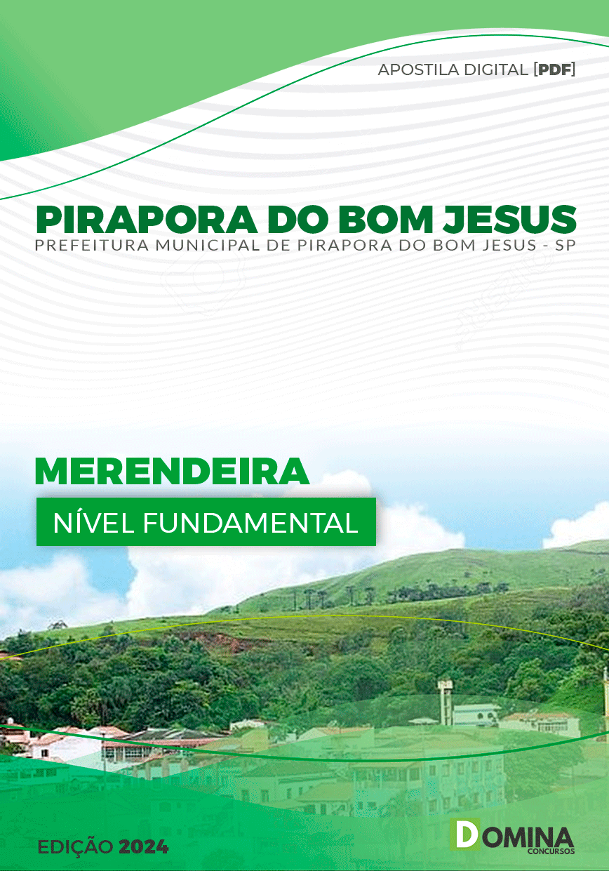 Apostila Pref Pirapora do Bom Jesus SP 2024 Merendeira