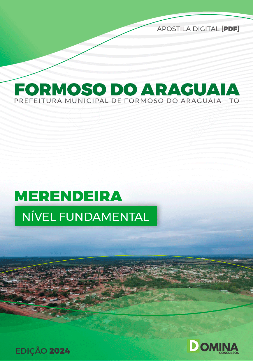 Apostila Pref Formoso do Araguaia TO 2024 Merendeira