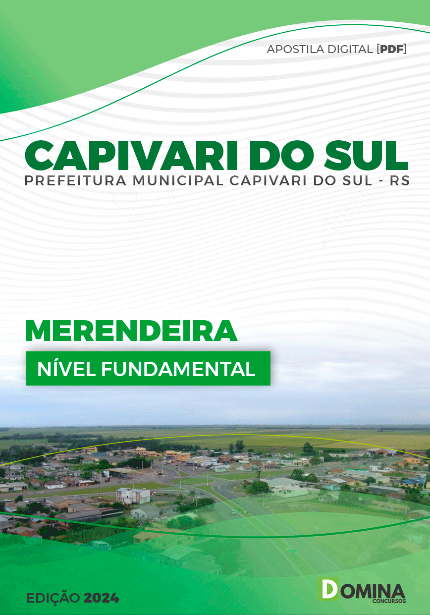 Apostila Pref Capivari do Sul RS 2024 Merendeira