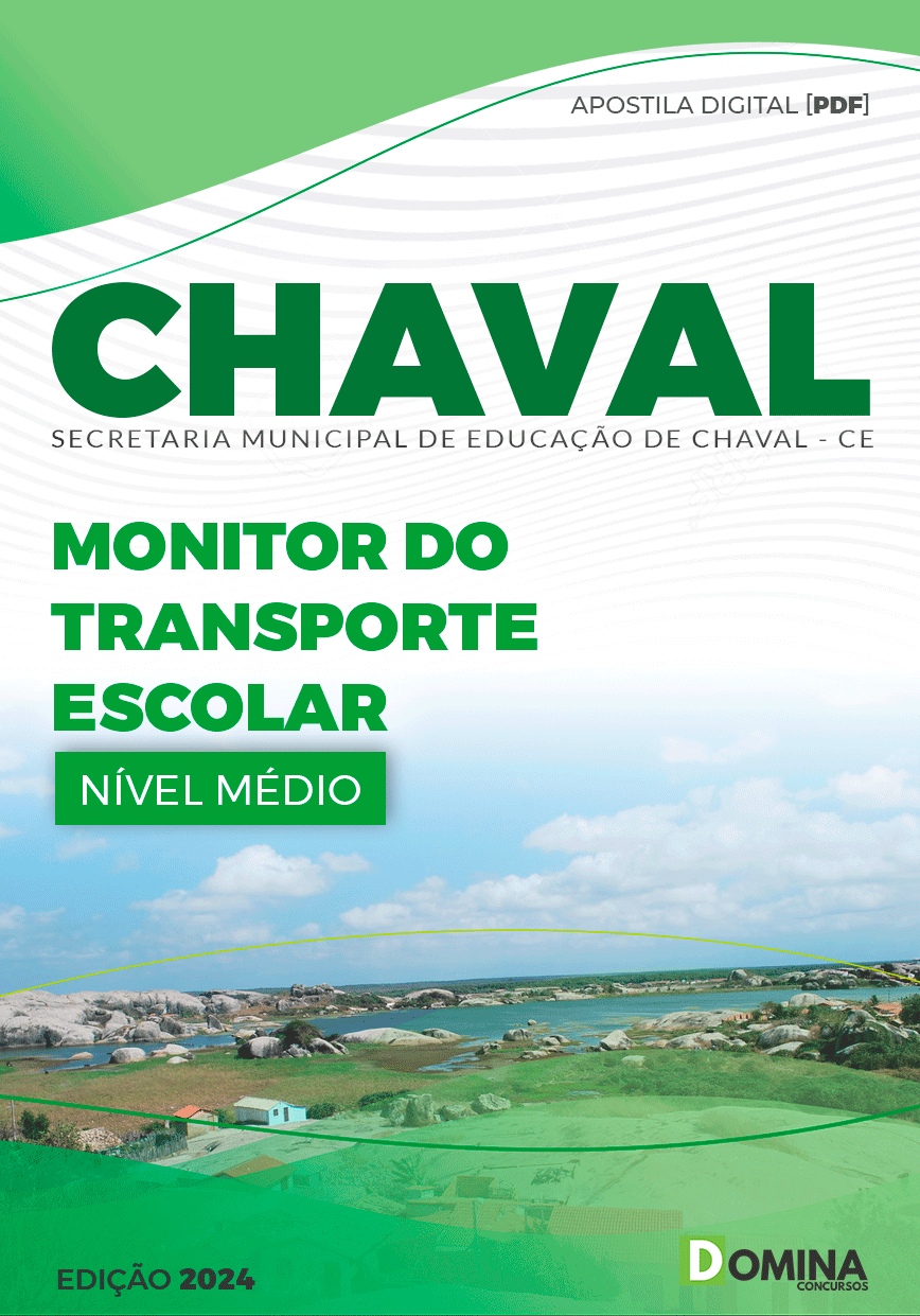 Apostila Concurso Pref Chaval CE 2024 Monitor Transporte Escolar
