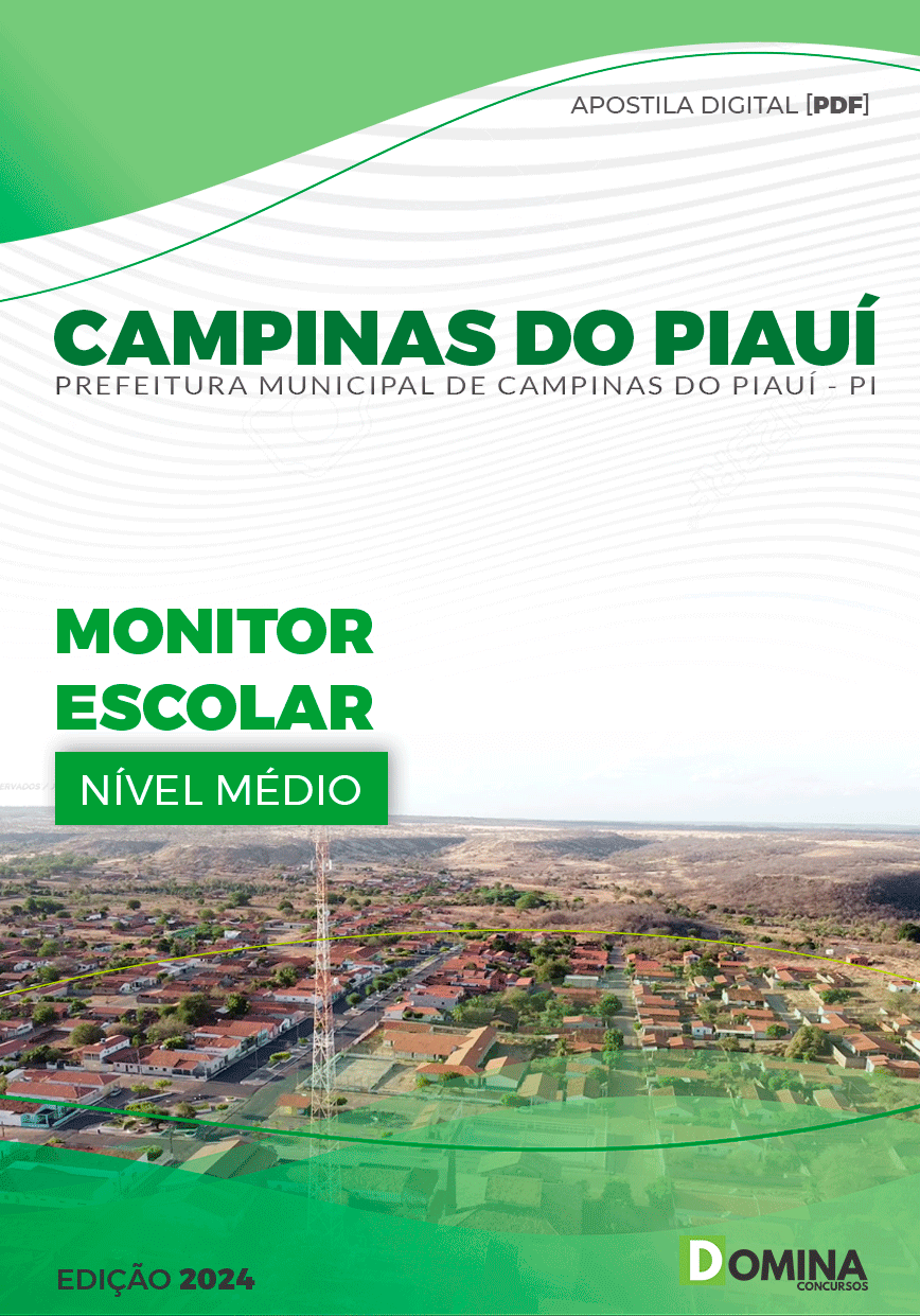 Apostila Pref Campinas do Piauí PI 2024 Monitor Escolar