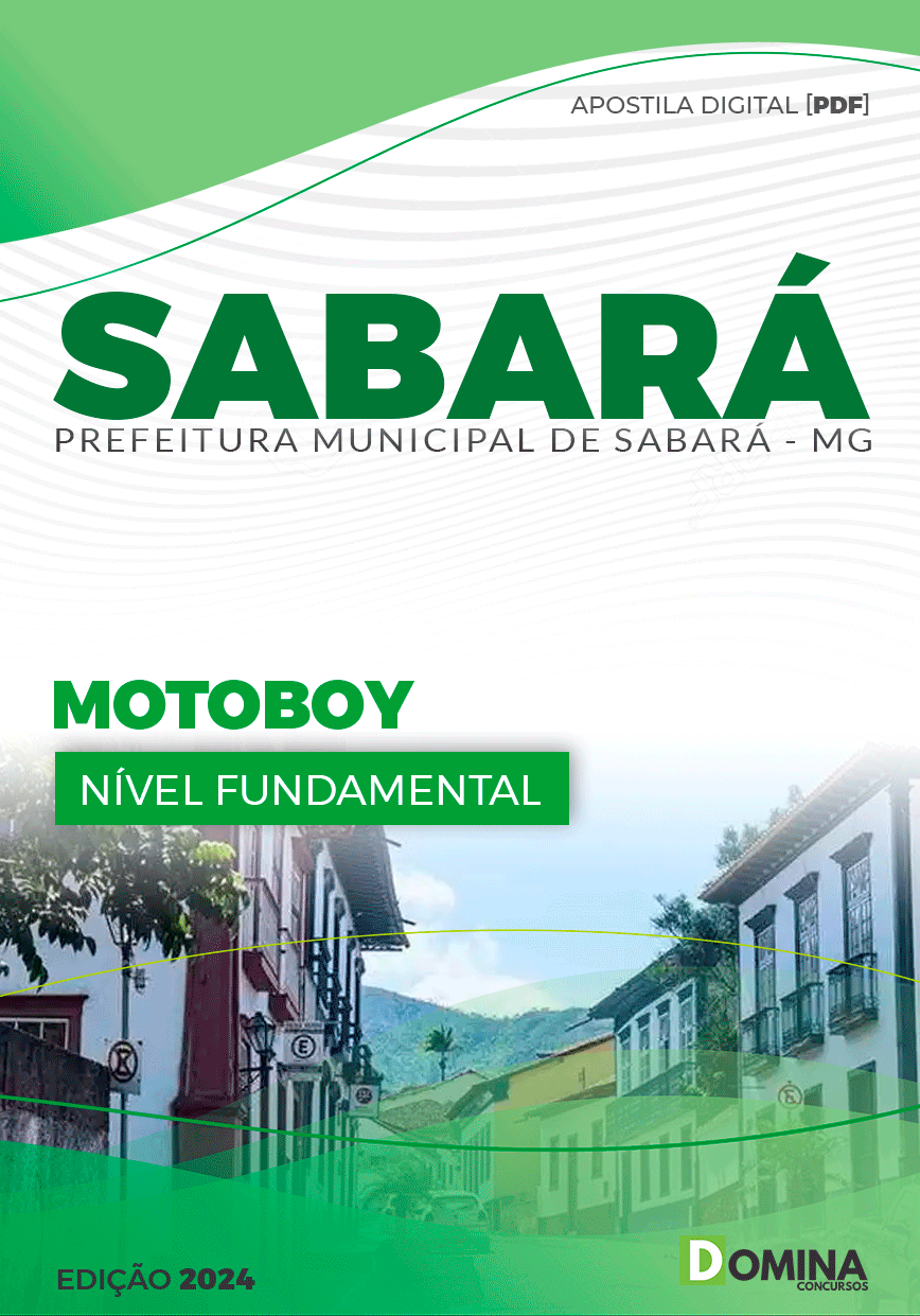 Apostila Concurso Pref Sabará MG 2024 Motoboy