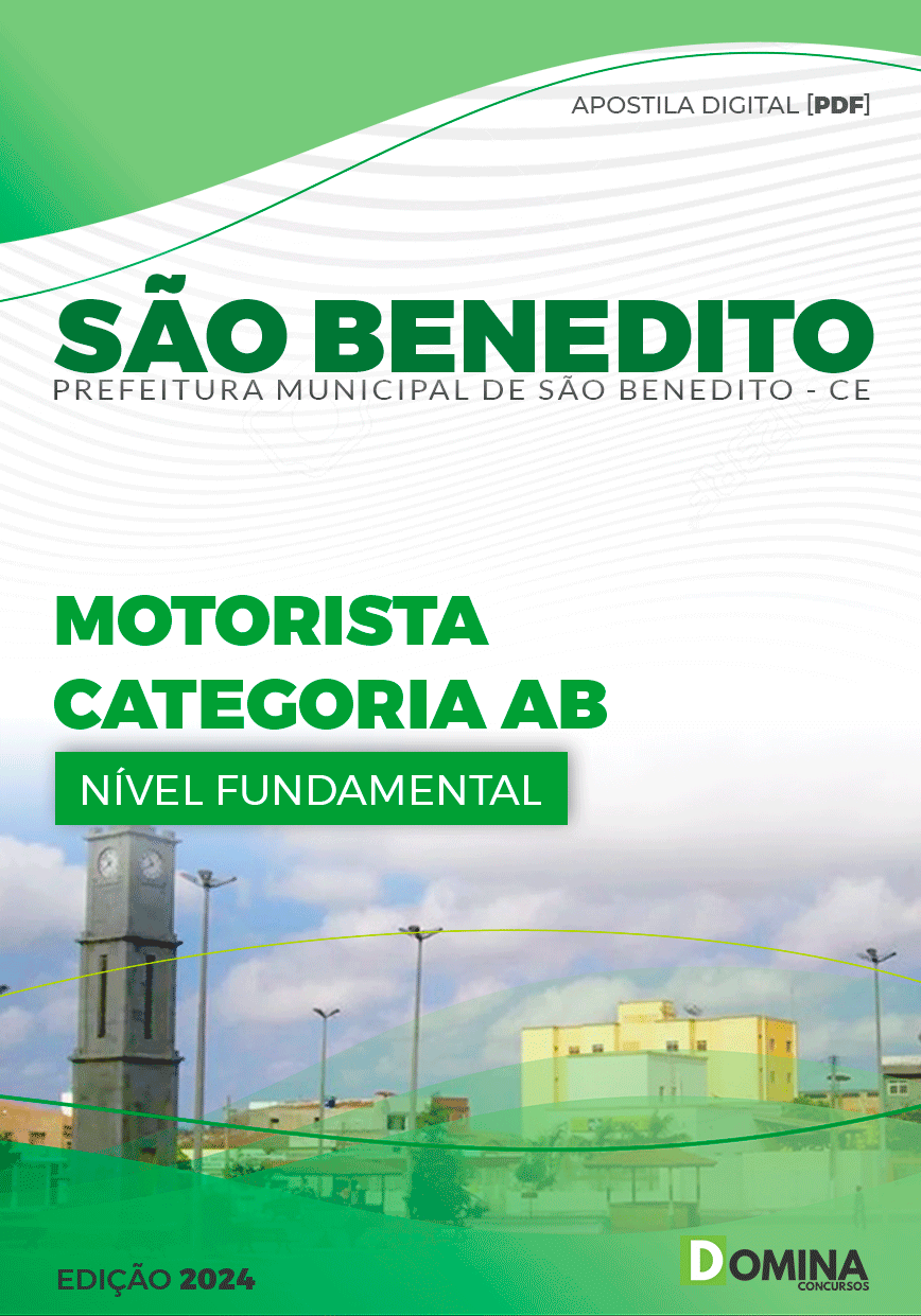 Apostila Pref São Benedito CE 2024 Motorista Categoria AB