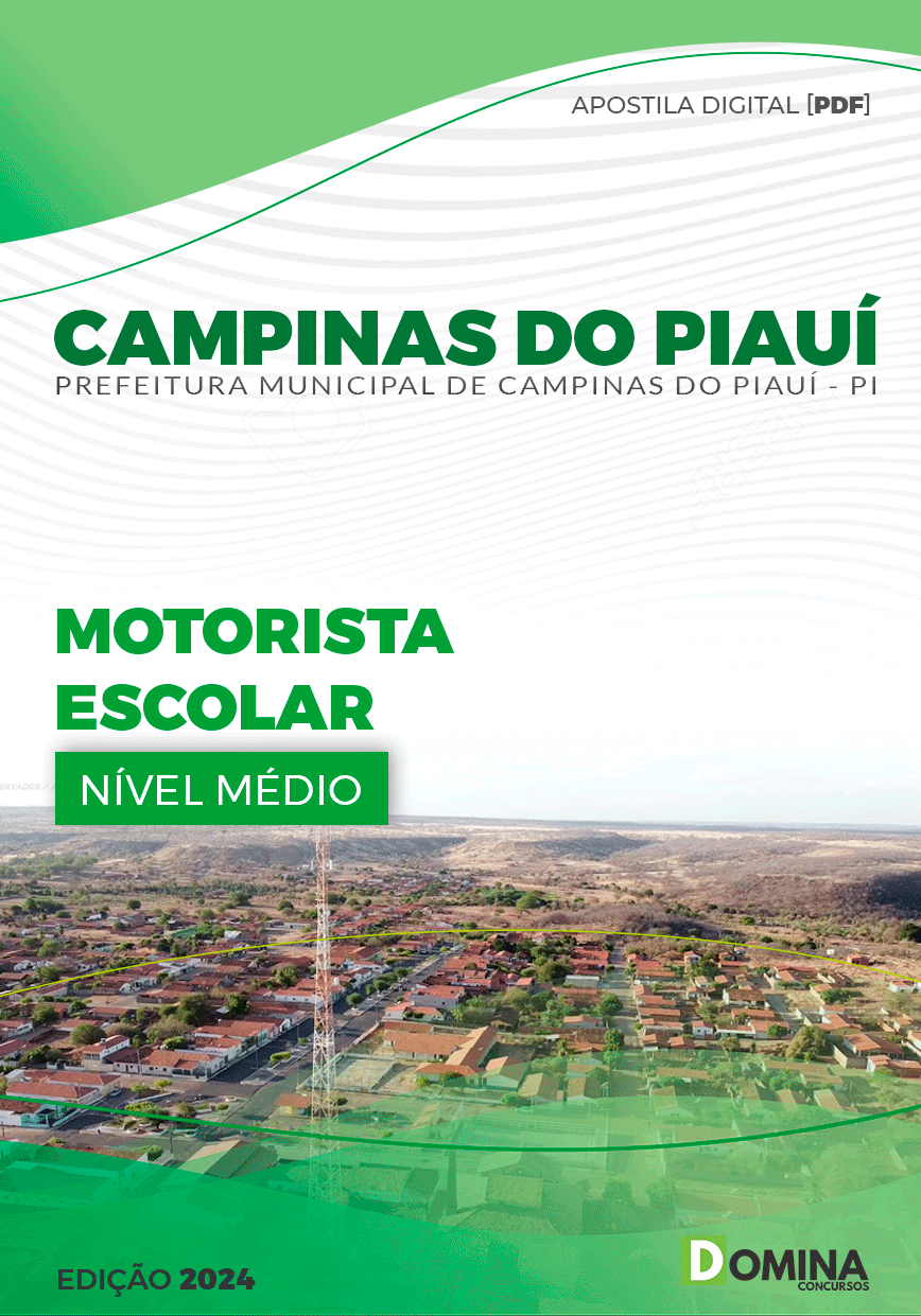 Apostila Pref Campinas do Piauí PI 2024 Motorista Escolar