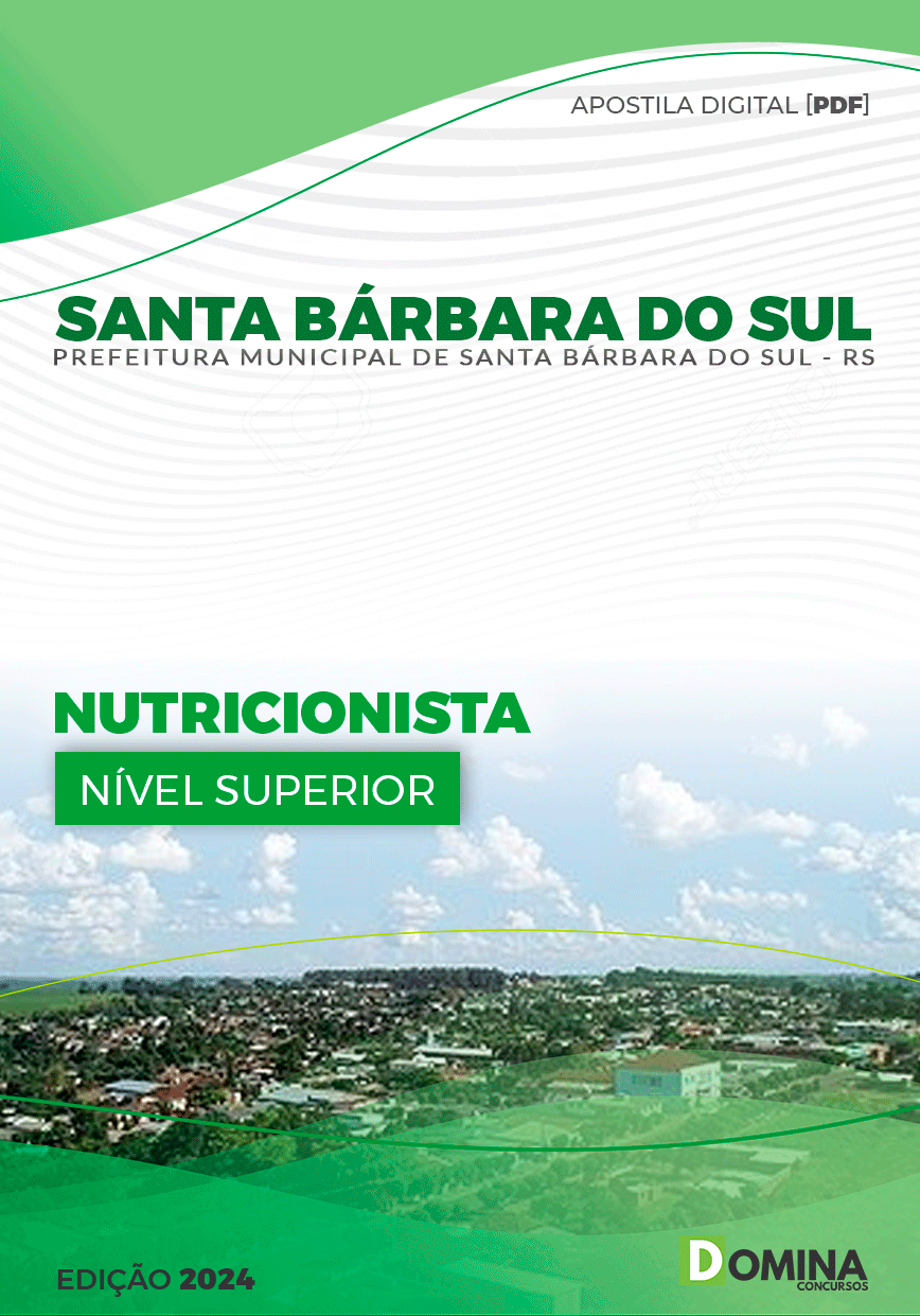 Pref Santa Bárbara do Sul RS 2024 Nutricionista