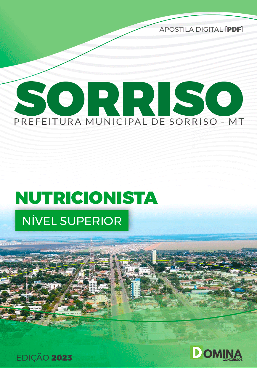 Apostila Concurso Pref Sorriso MT 2024 Nutricionista