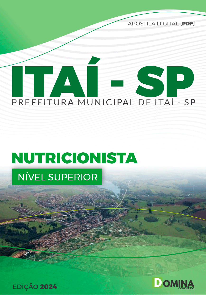 Apostila Pref Itaí SP 2024 Nutricionista