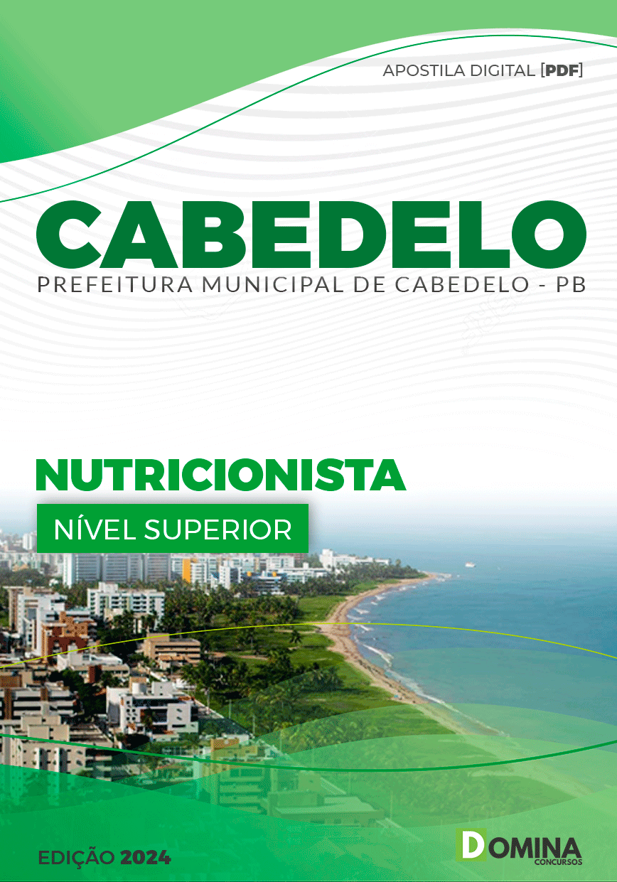 Apostila Pref Cabedelo PB 2024 Nutricionista