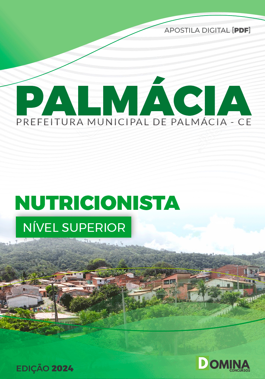 Apostila Concurso Pref Palmácia CE 2024 Nutricionista