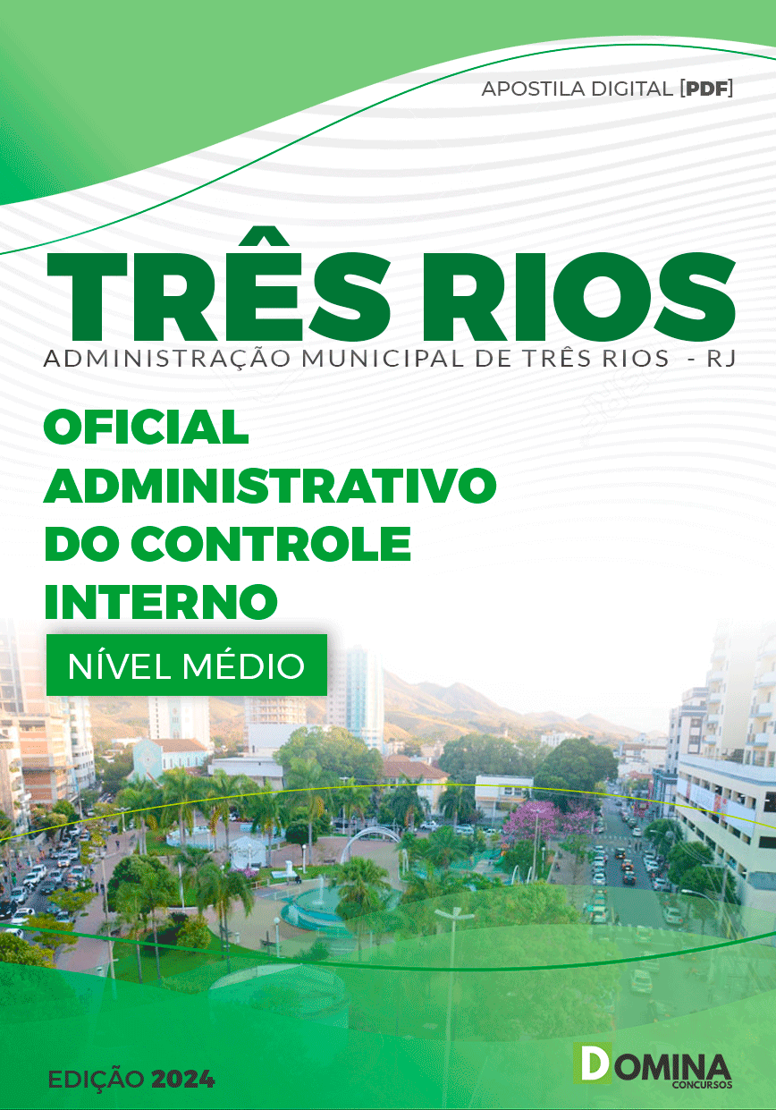 Pref Três Rios RJ 2024 Oficial Administrativo Controle Interno