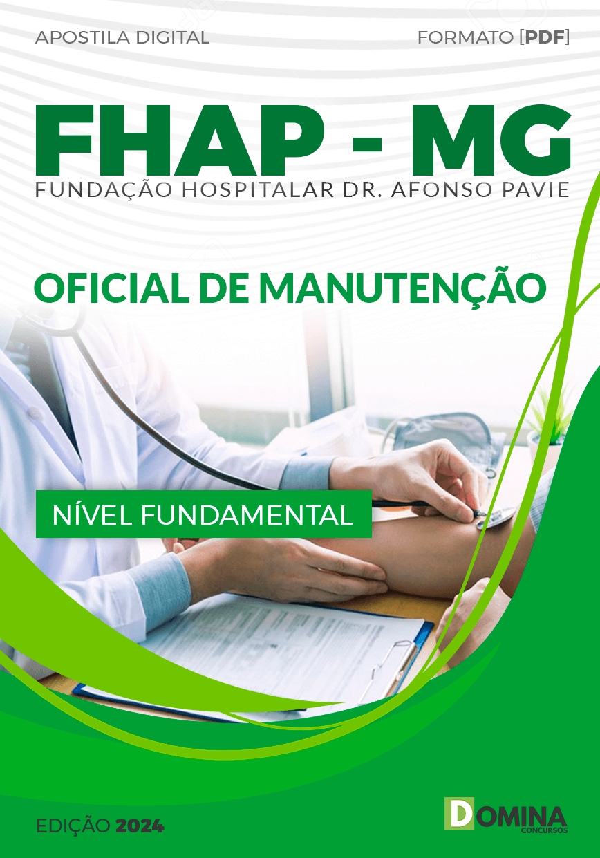 Apostila Concurso FHAP MG 2024 Oficial Manutenção