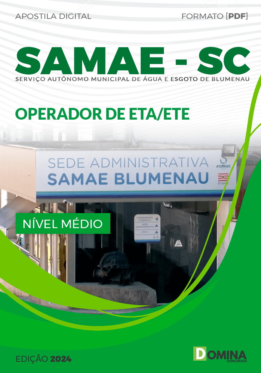 Apostila Concurso SAMAE SC 2023 Operador ETA ETE