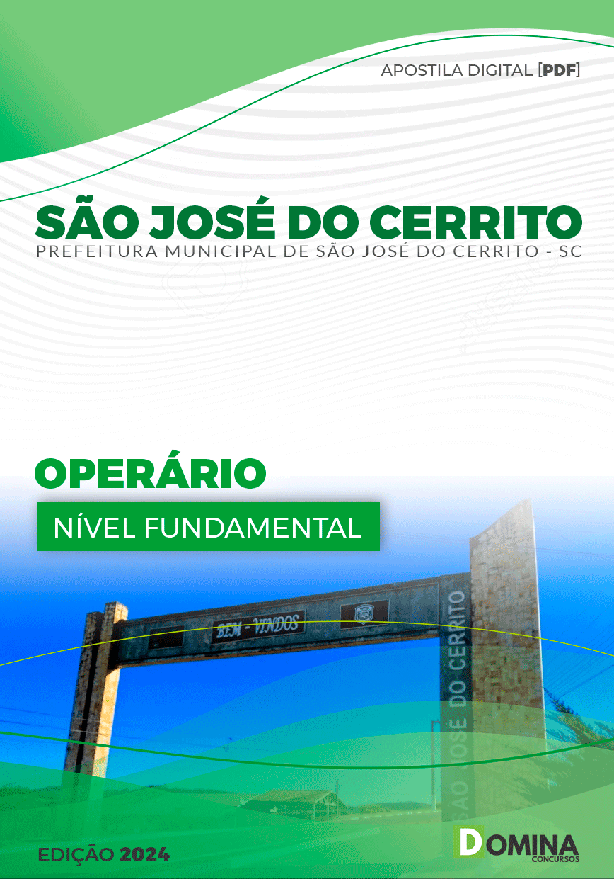 Pref São José do Cerrito SC 2024 Operário