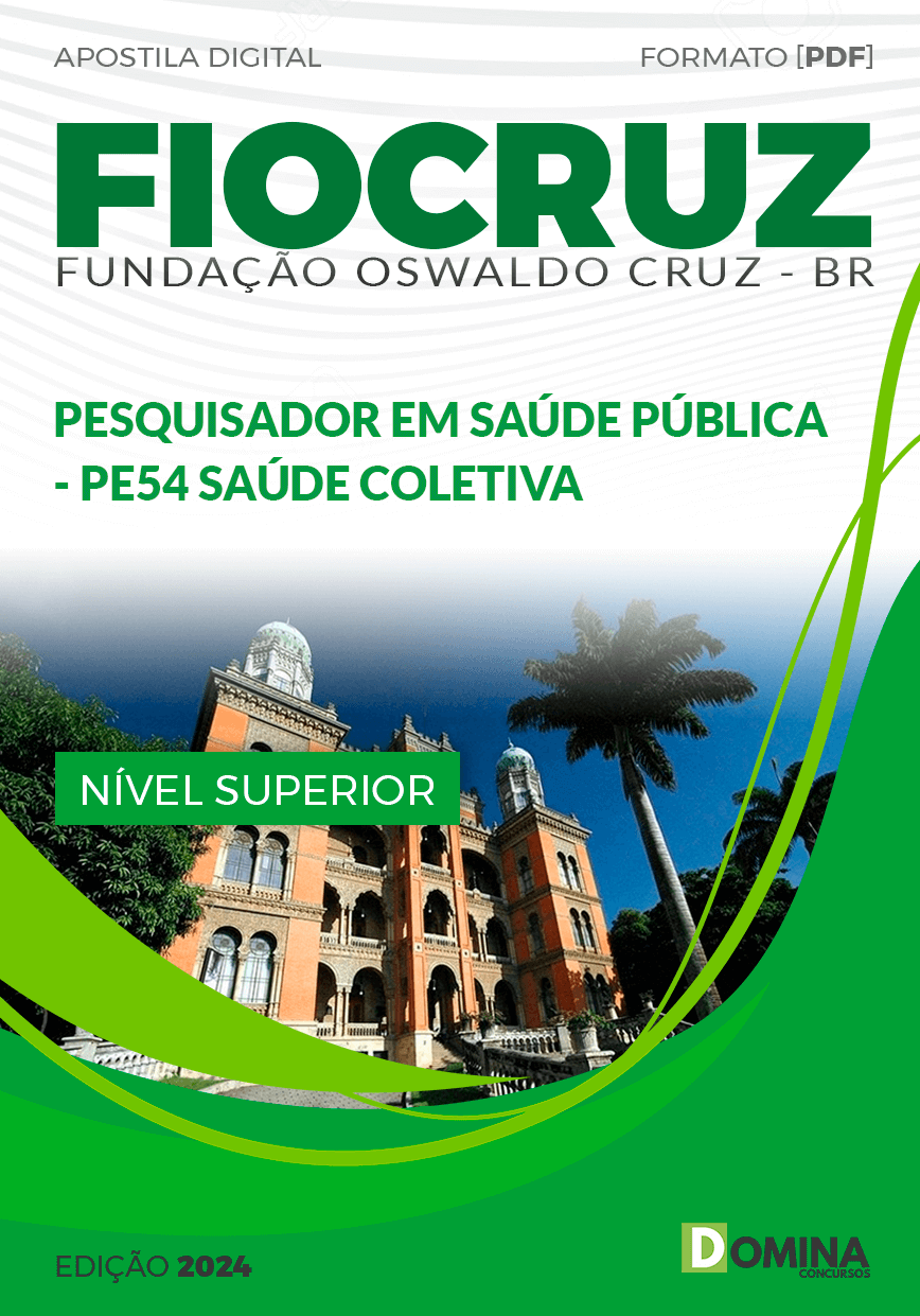 Apostila Concurso FIOCRUZ 2024 PE64 Saúde Coletiva