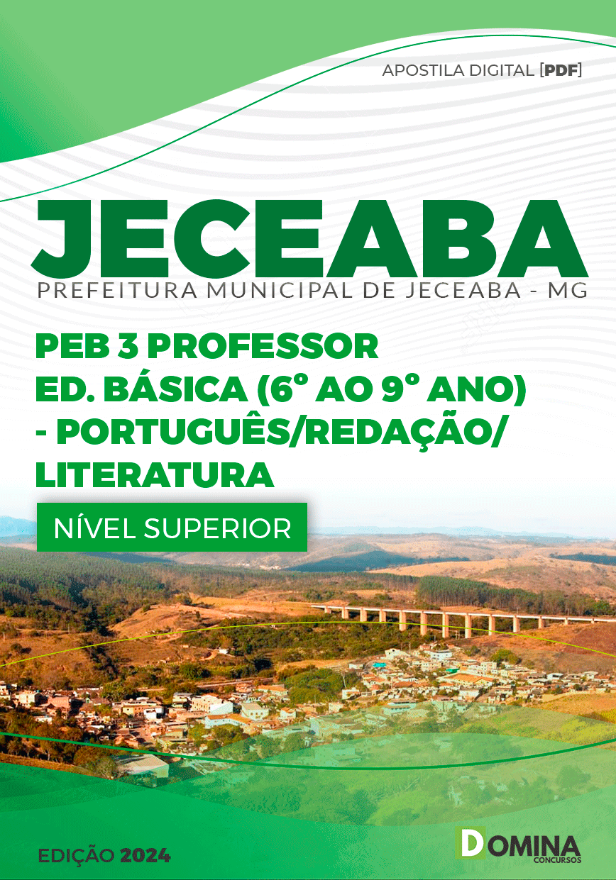 Apostila Pref Jeceaba MG 2024 Professor de Português