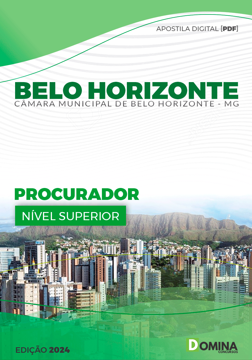 Apostila Pref Belo Horizonte MG 2024 Procurador