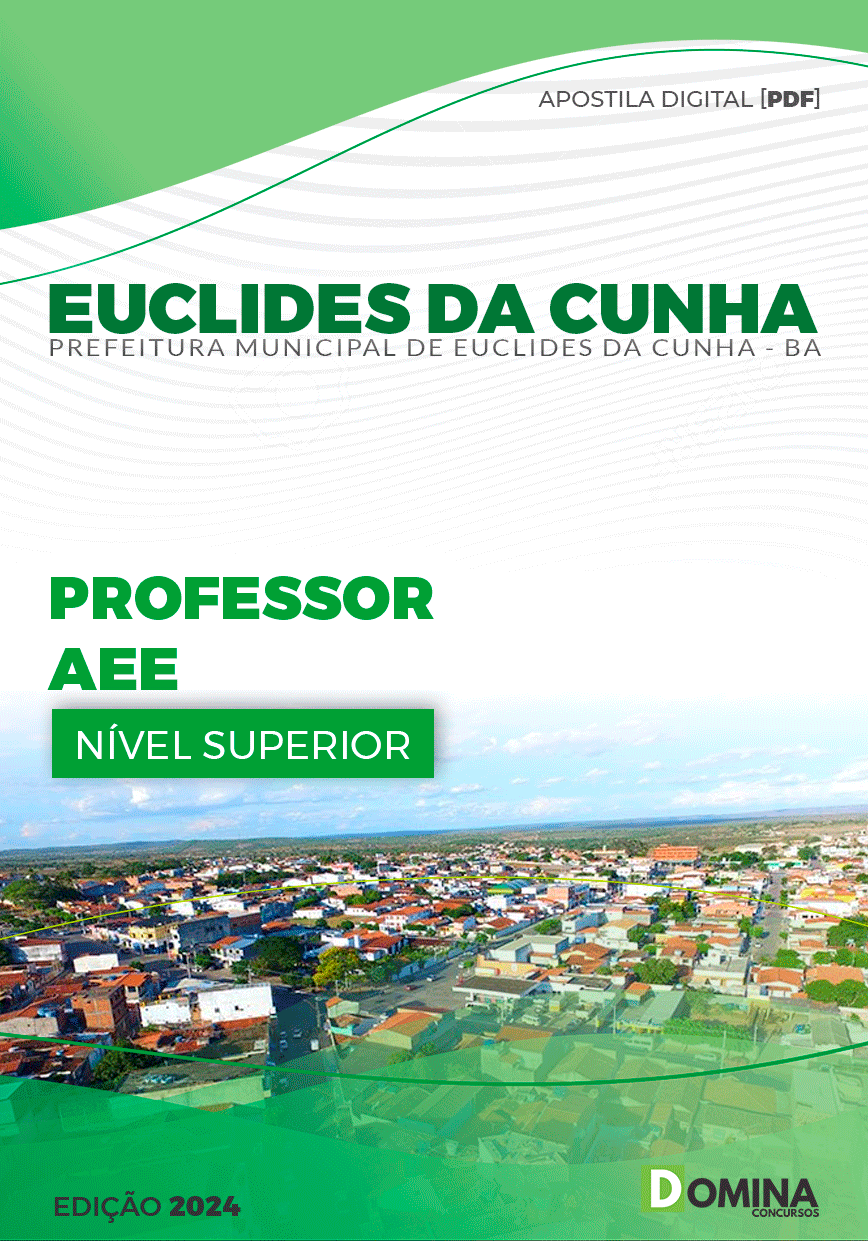 Apostila Pref Euclides da Cunha BA 2024 Professor AEE
