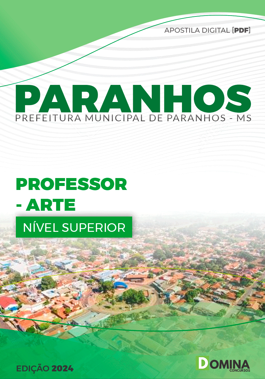 Apostila Pref Paranhos MS 2024 Professor Arte
