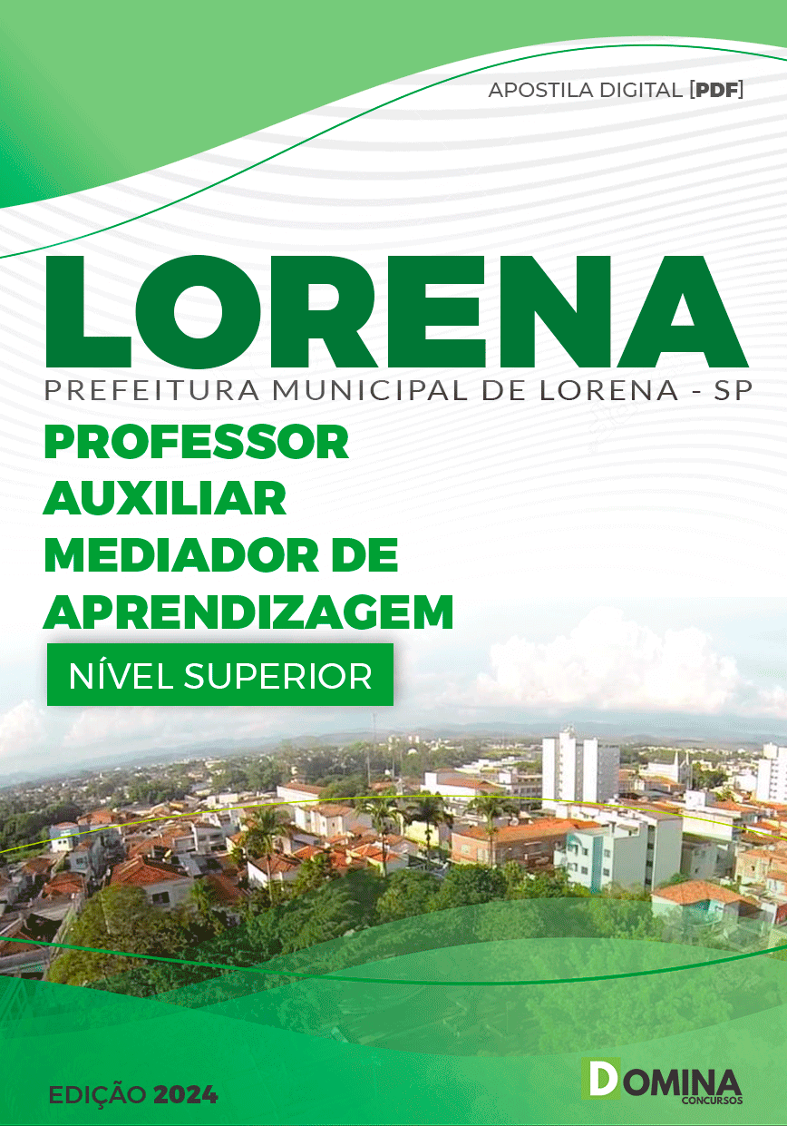 Pref Lorena SP 2024 Professor Auxiliar Mediador de Aprendizagem