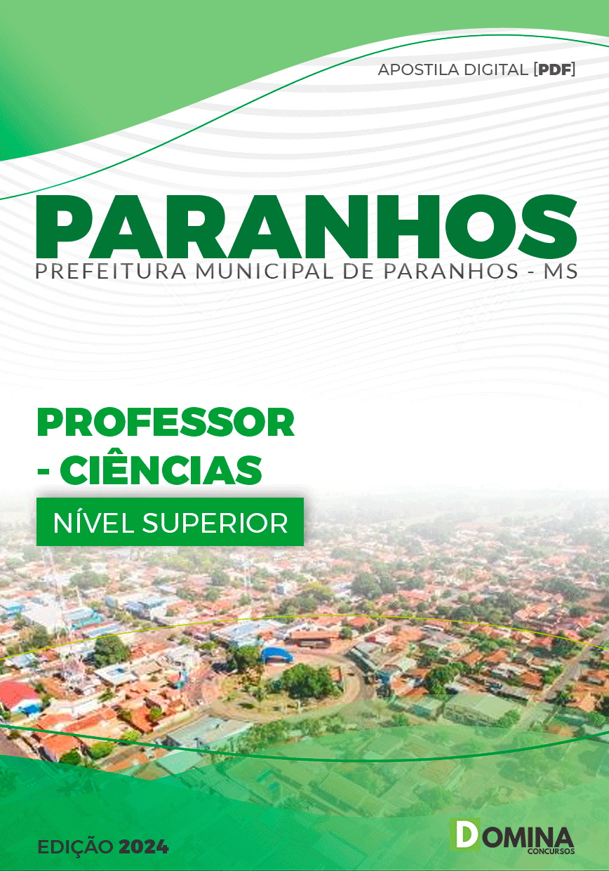 Apostila Pref Paranhos MS 2024 Professor Ciências