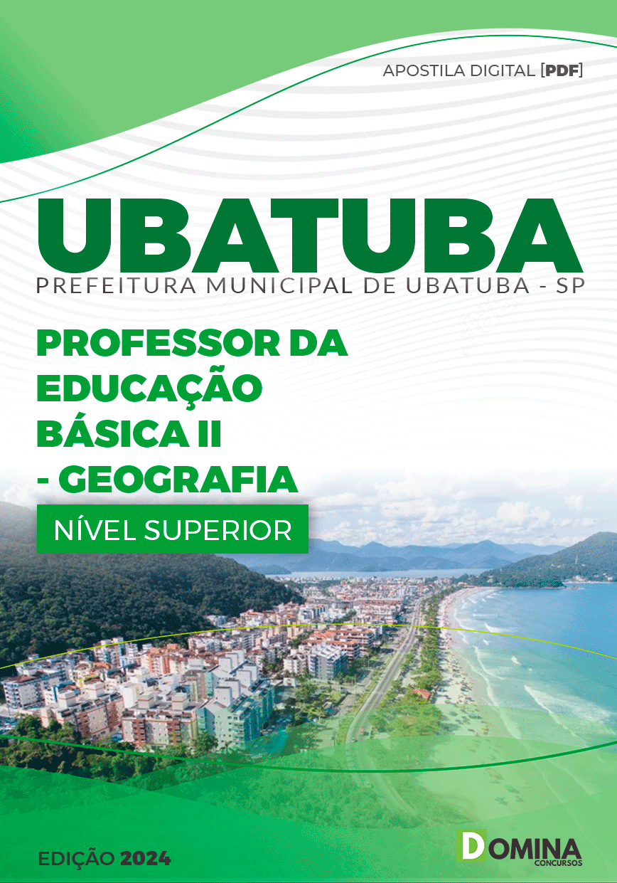Apostila Pref Ubatuba SP 2024 Professor II Geografia