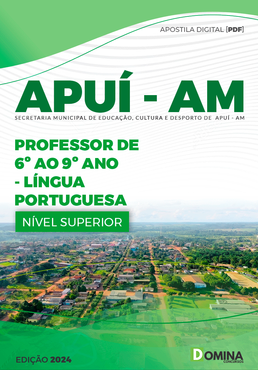 Apostila Concurso Pref Apuí AM 2024 Professor Língua Portuguesa