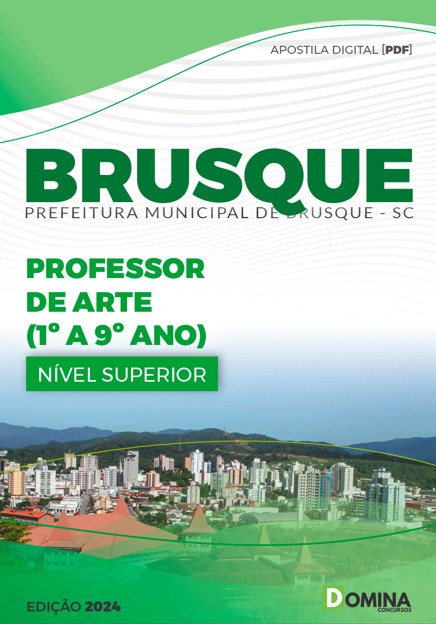 Apostila Pref Brusque SC 2024 Professor Arte