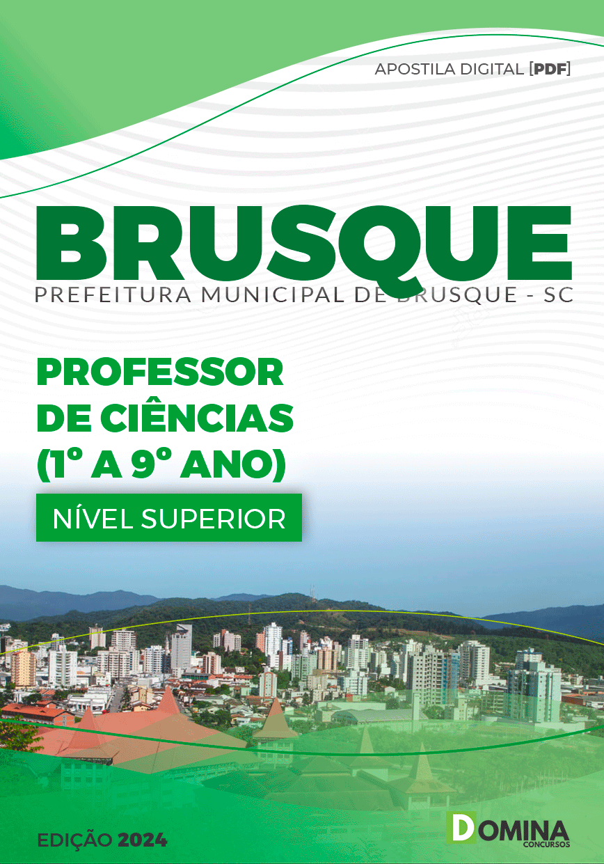Apostila Pref Brusque SC 2024 Professor Ciências