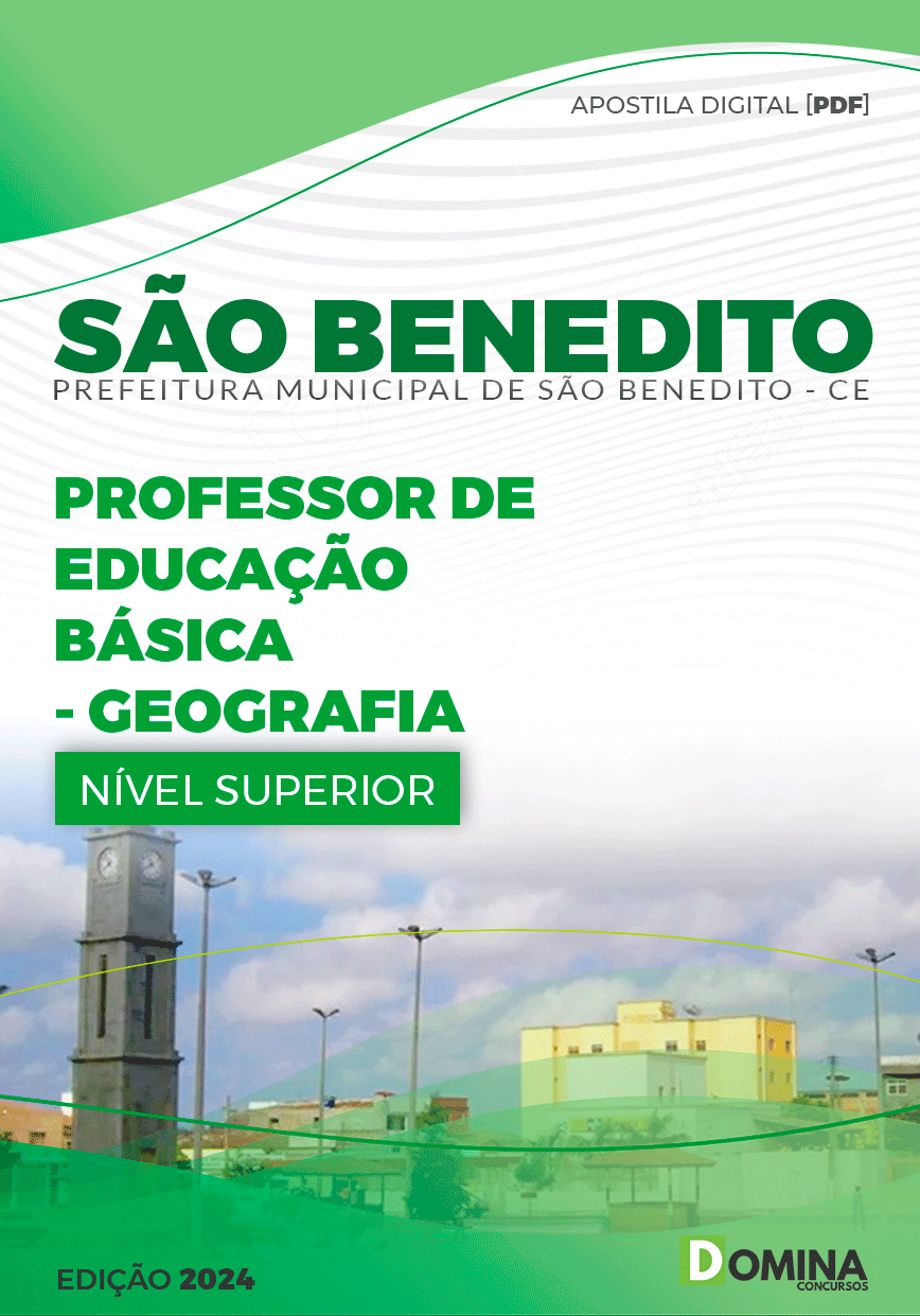Apostila Pref São Benedito CE 2024 Professor de Geografia