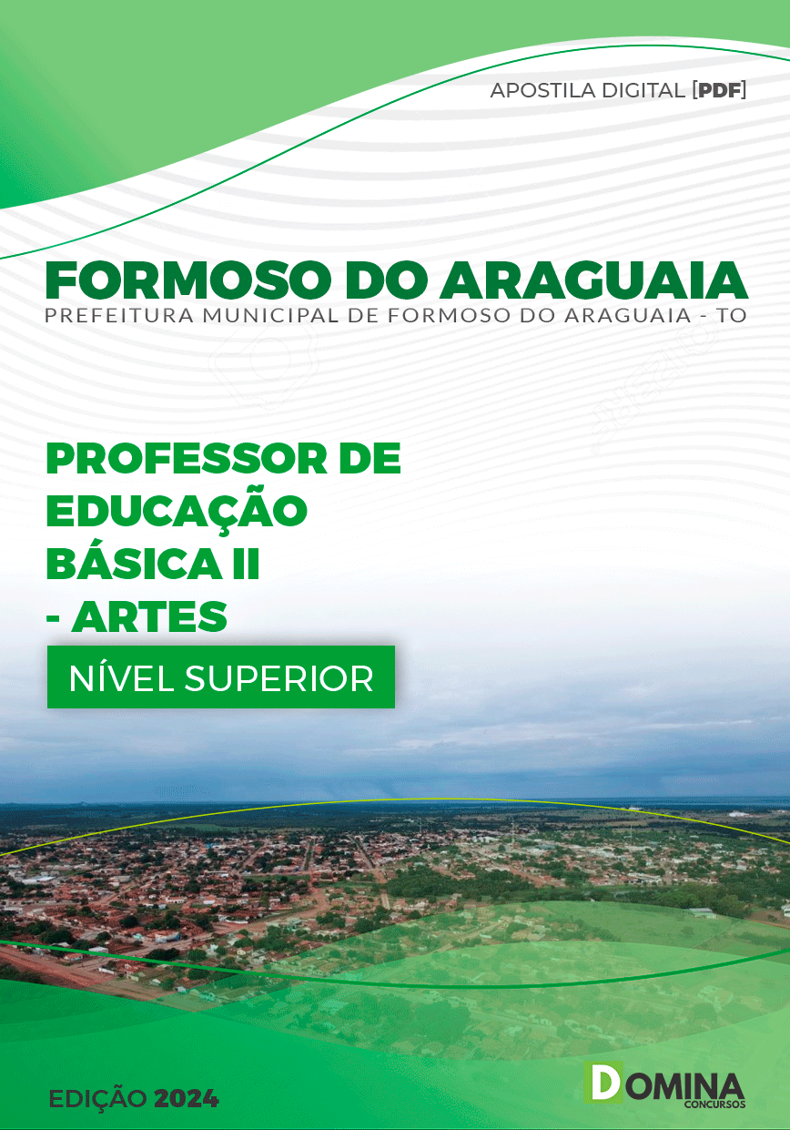 Apostila Pref Formoso do Araguaia TO 2024 Professor de Artes