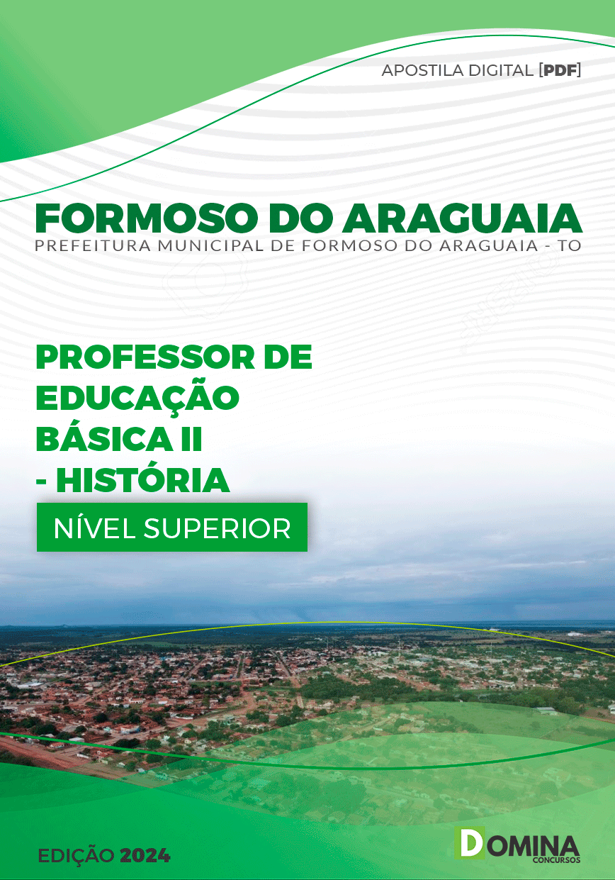 Apostila Pref Formoso do Araguaia TO 2024 Professor de História