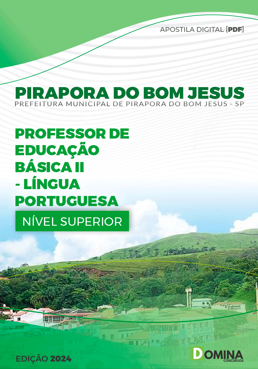 Apostila Pref Pirapora do Bom Jesus SP 2024 Professor II Português