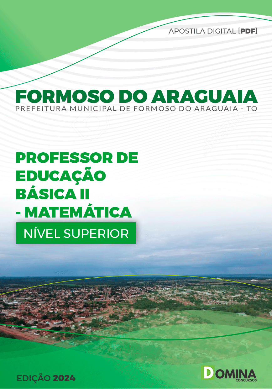 Pref Formoso do Araguaia TO 2024 Professor de Matemática