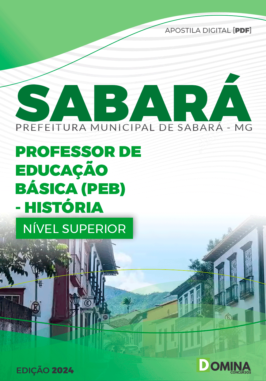 Apostila Pref Sabará MG 2024 Professor História