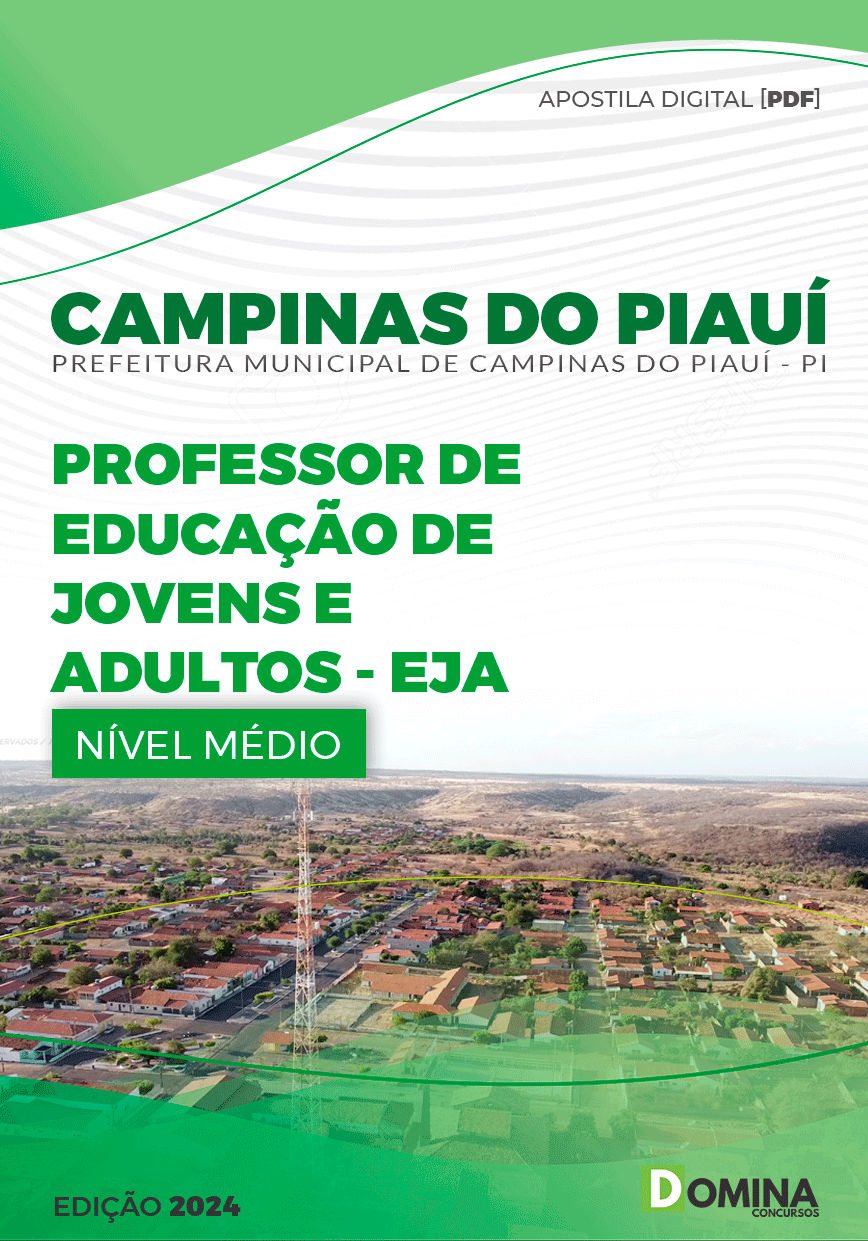 Apostila Pref Campinas do Piauí PI 2024 Professor EJA