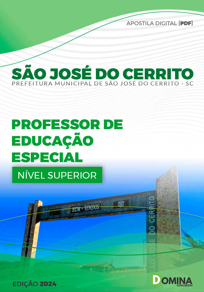 Pref São José do Cerrito SC 2024 Professor de Educação Especial