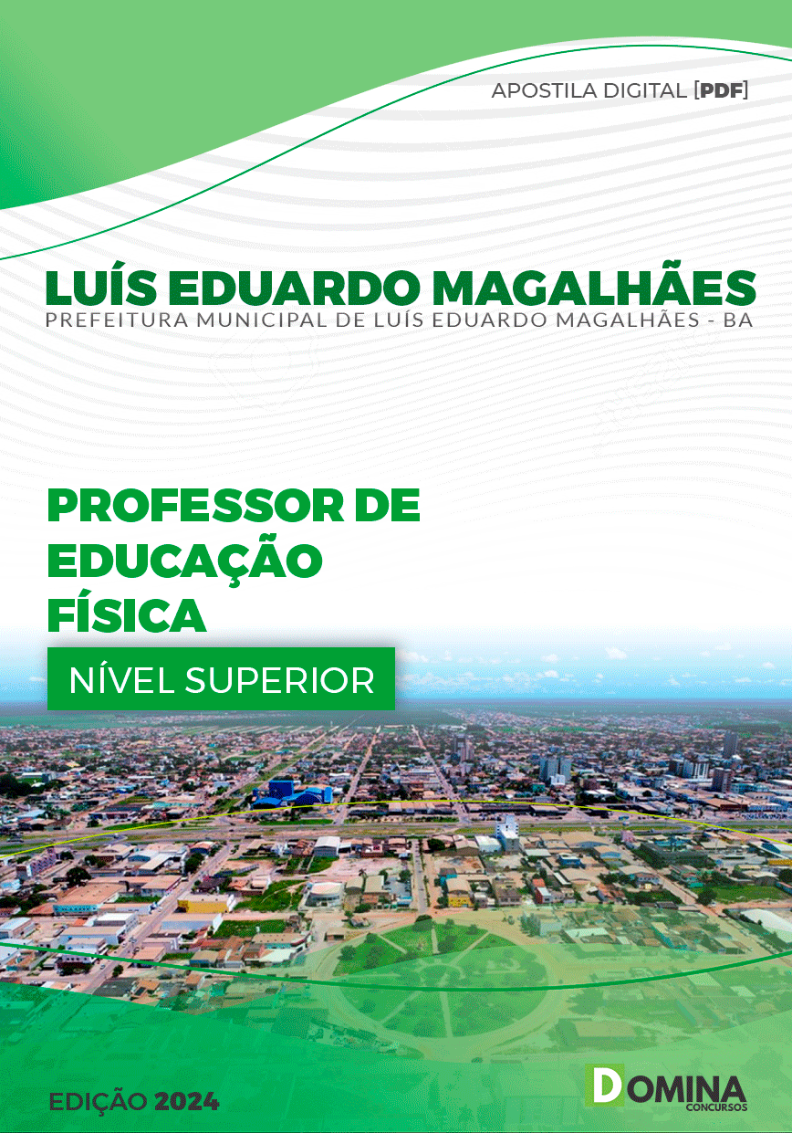 Apostila Pref Luís Eduardo Magalhães BA 2024 Professor Educação Física