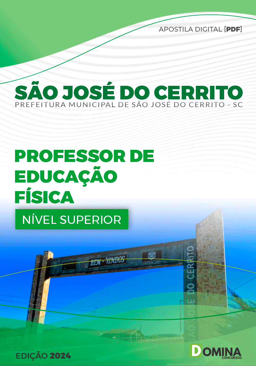 Pref São José do Cerrito SC 2024 Professor de Educação Física