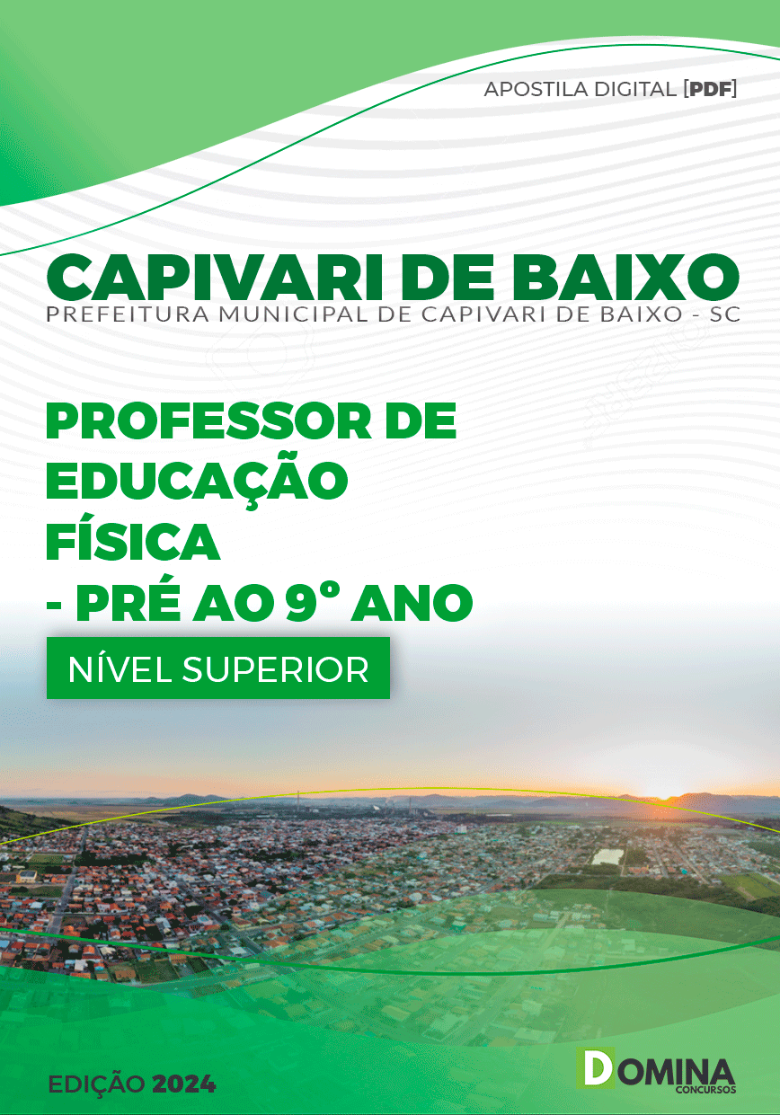 Apostila Pref Capivari de Baixo SC 2024 Professor Educação Física