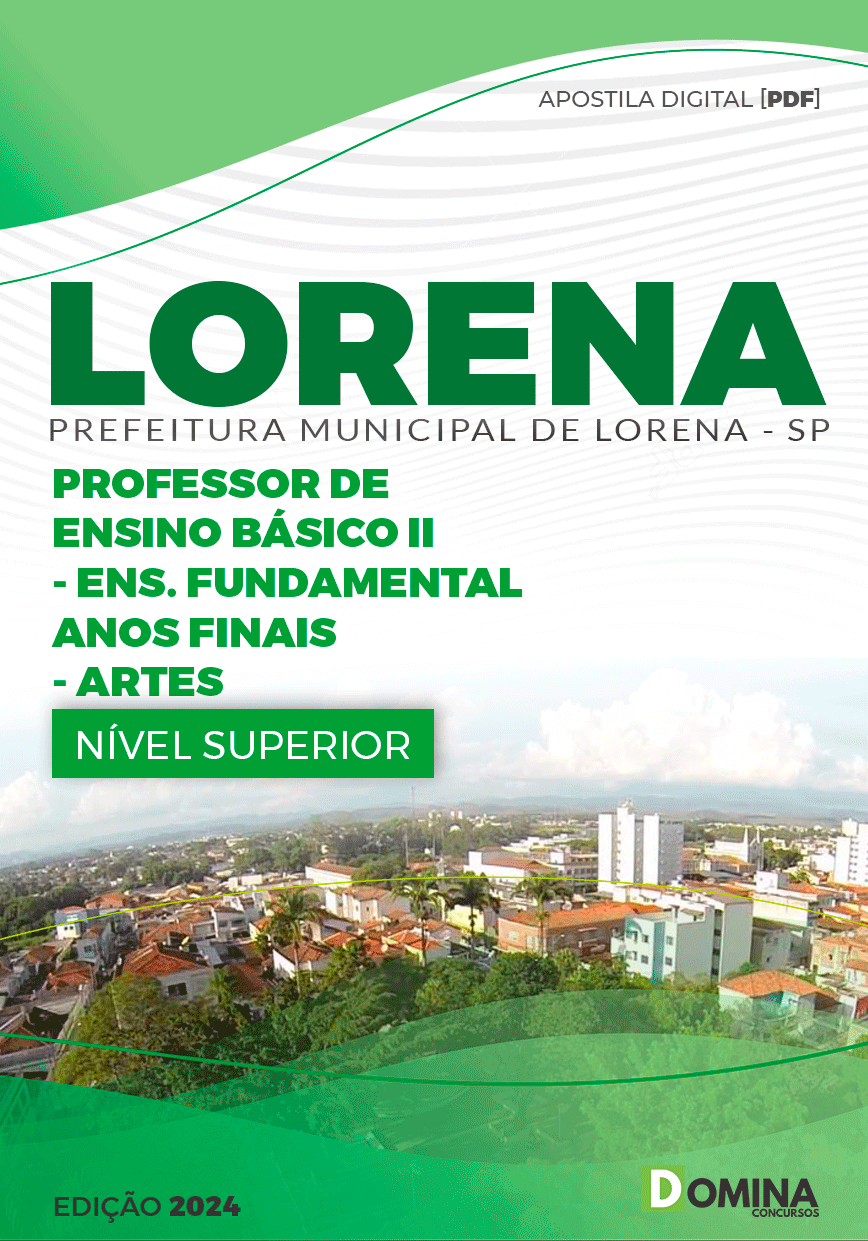 Apostila Pref Lorena SP 2024 Professor de Artes