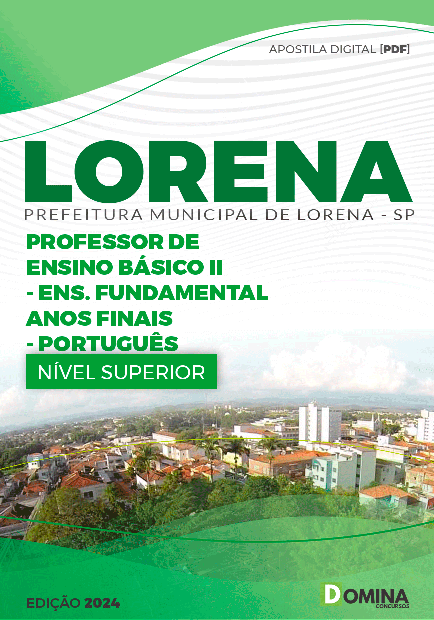 Apostila Pref Lorena SP 2024 Professor de Português