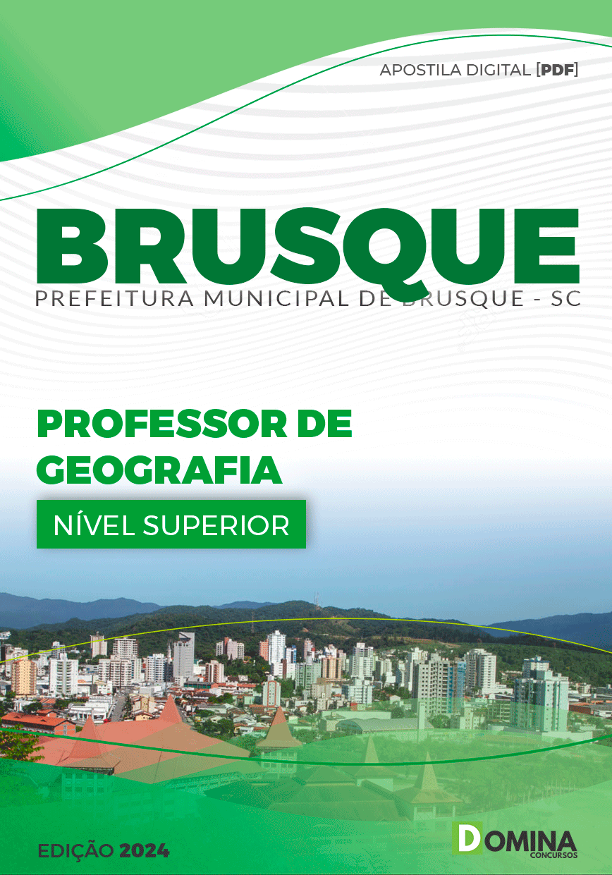 Apostila Pref Brusque SC 2024 Professor Geografia