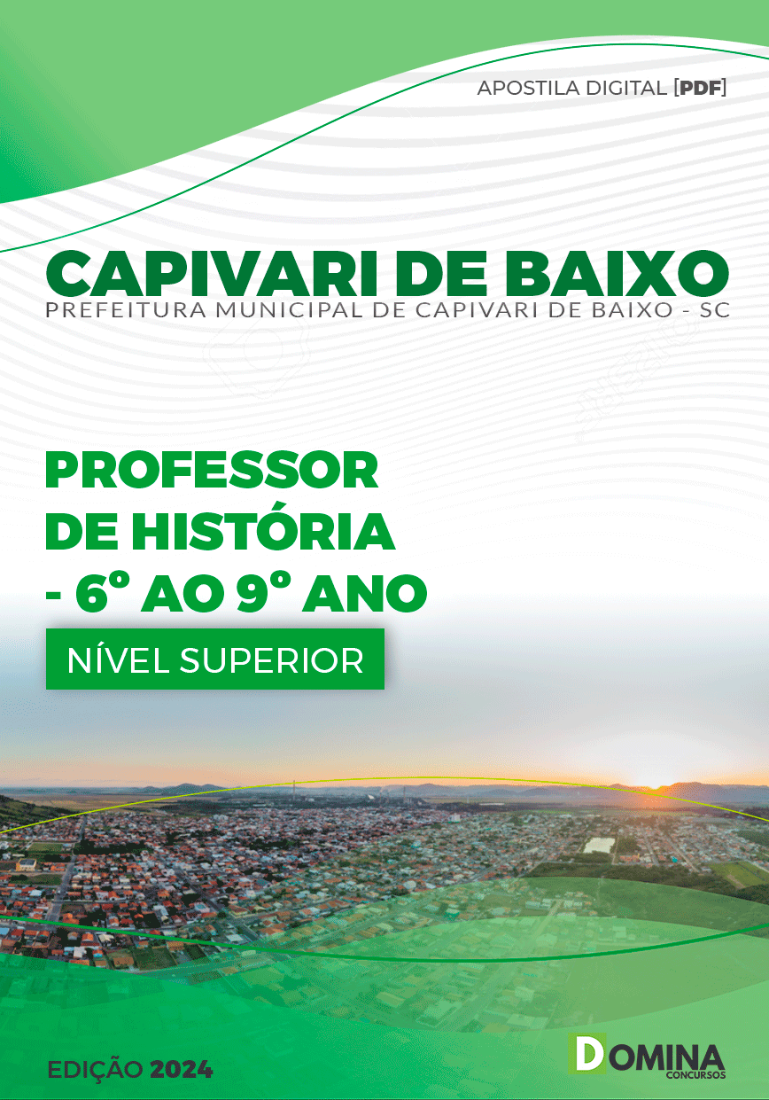 Apostila Pref Capivari de Baixo SC 2024 Professor História