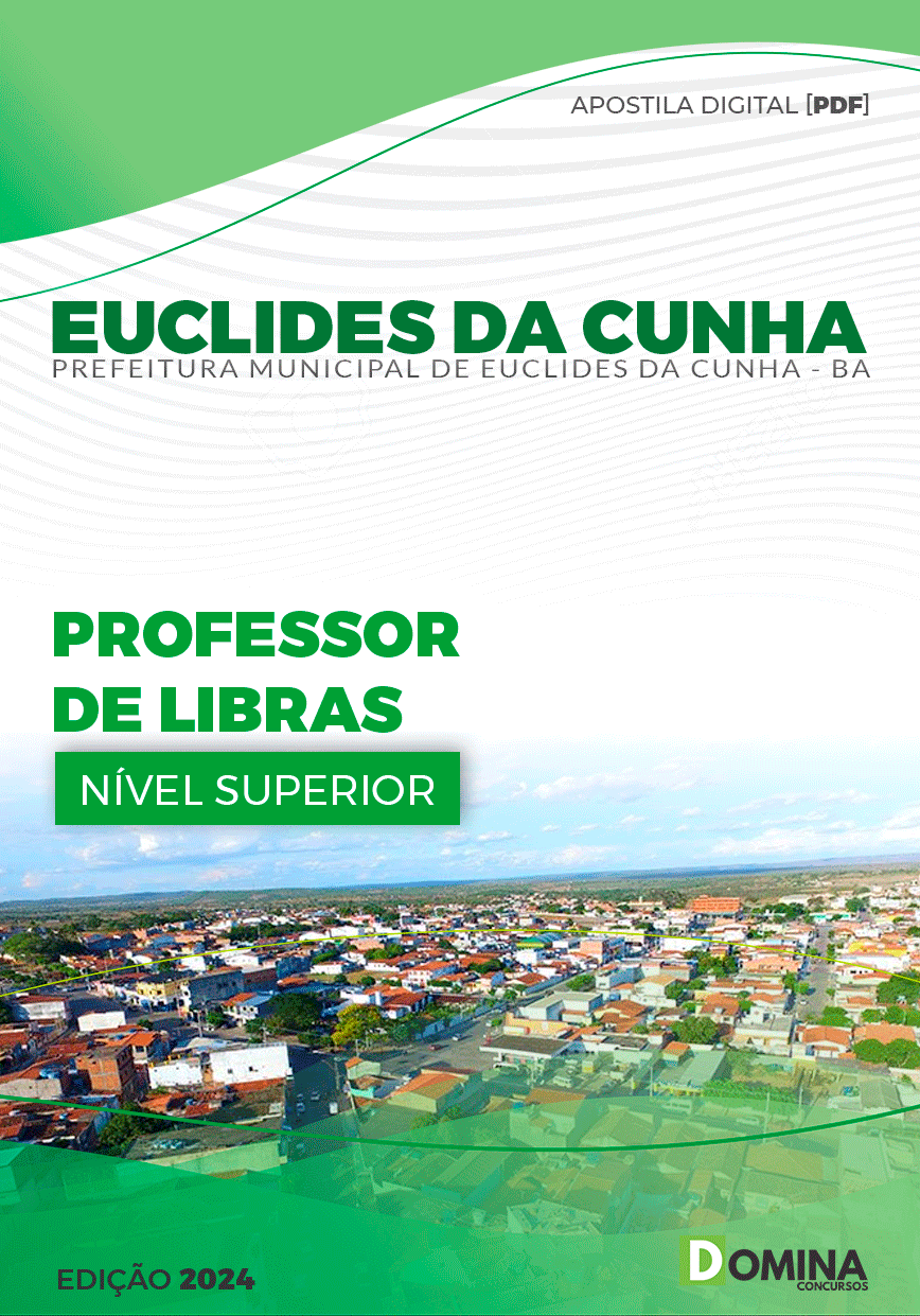 Apostila Pref Euclides da Cunha BA 2024 Professor de LIBRAS
