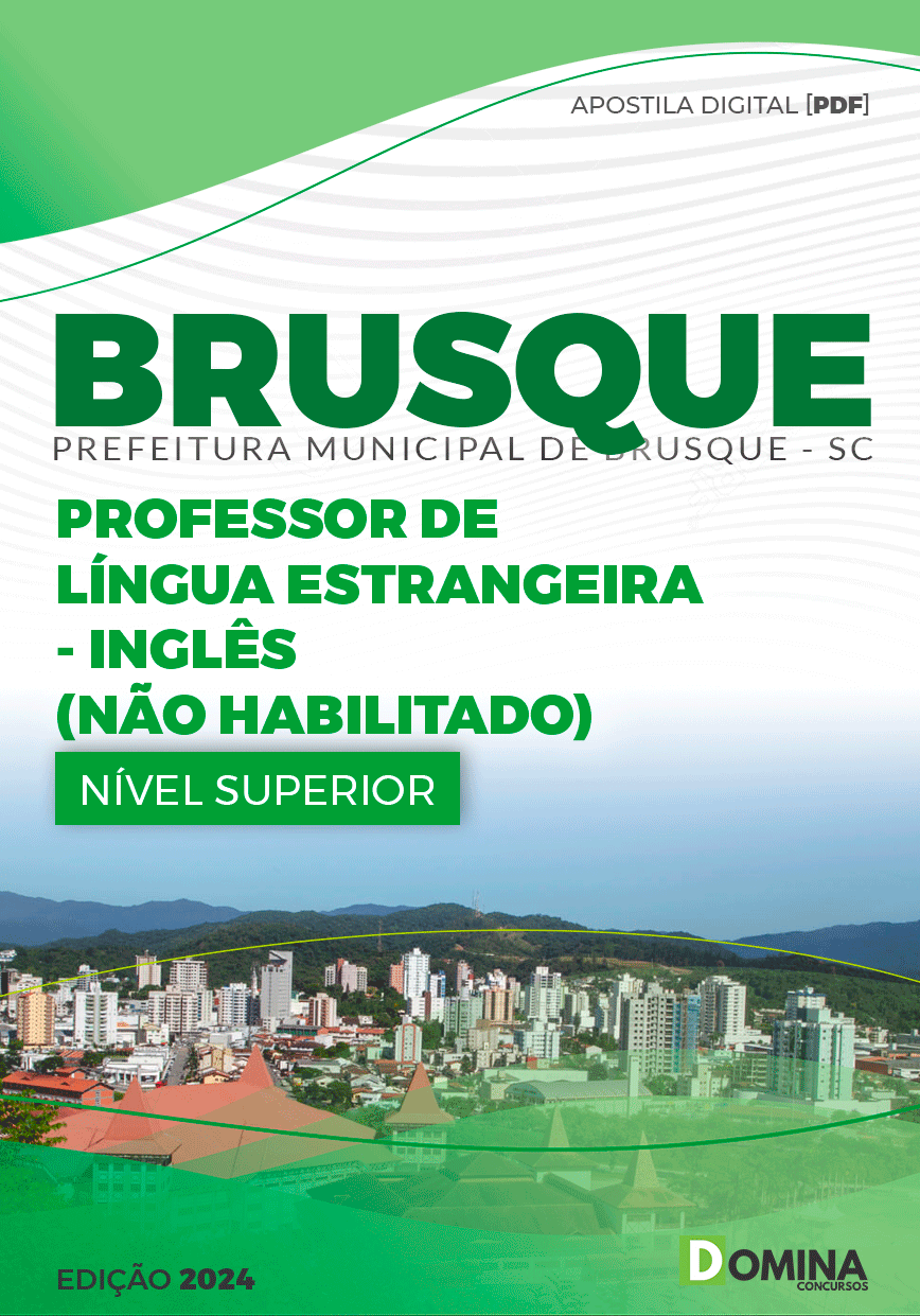 Apostila Pref Brusque SC 2024 Professor Língua Estrangeira Inglês