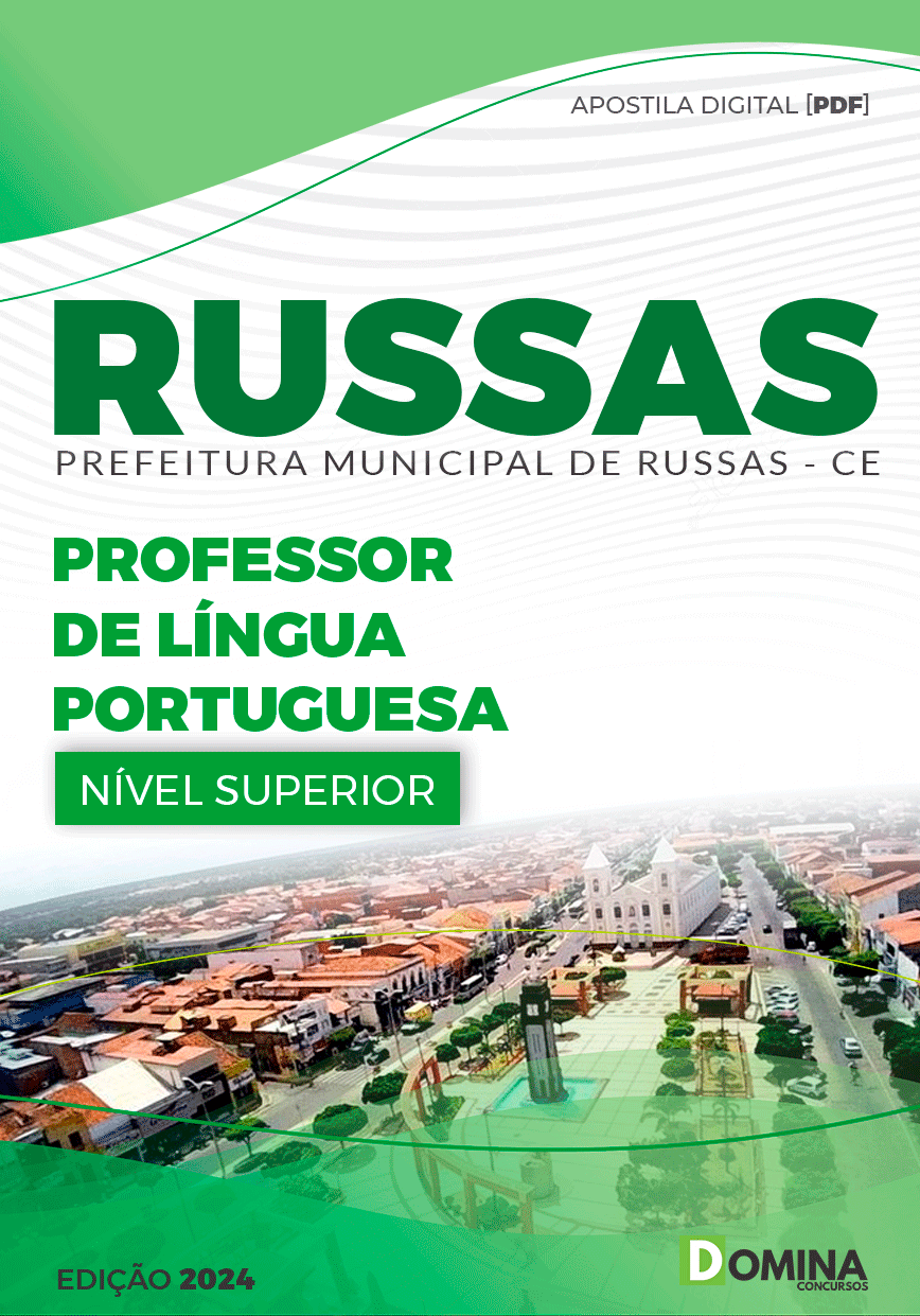 Concurso Pref Russas CE 2024 Professor Língua Portuguesa