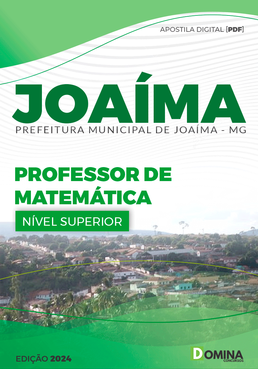 Apostila Pref Joaíma MG 2024 Professor de Matemática