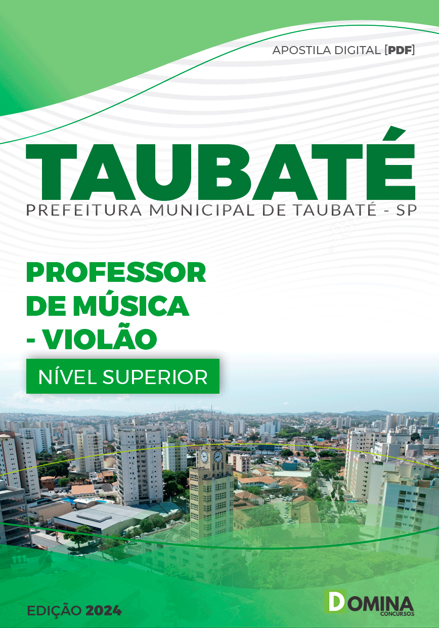 Apostila Pref Taubaté SP 2024 Professor de Música Violão