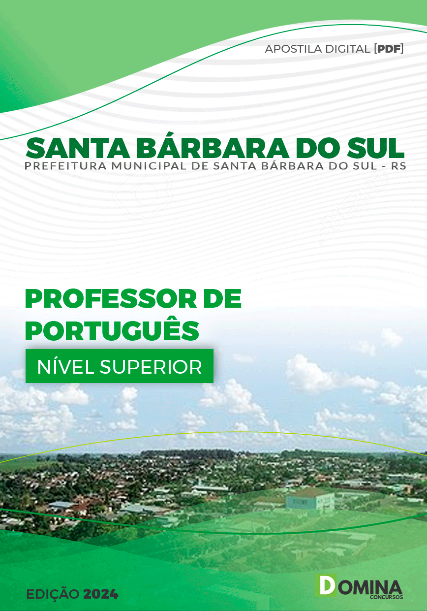 Pref Santa Bárbara do Sul RS 2024 Professor de Português